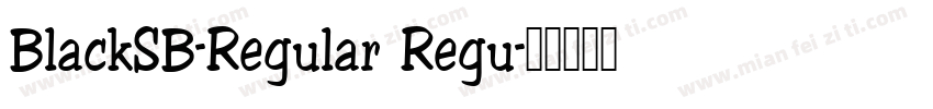 BlackSB-Regular Regu字体转换